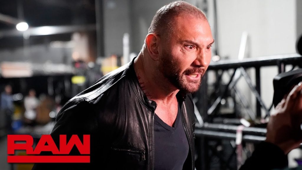 El regreso de Batista y mas anuncios para el próximo Monday Night Raw