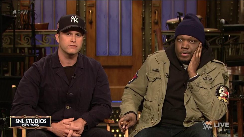 Colin Jost y Michael Che añadidos a la Andre The Giant Memorial Battle. Descubre como se han añadido a la batalla estos personajes del show de televión.