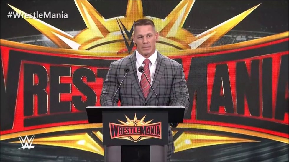 Novedades sobre el estado de John Cena en WrestleMania 35 Novedades sobre el estado de John Cena en WrestleMania 35. El 16 veces campeón Mundial sigue sin anunciar su presecua en el mayor evento anual.