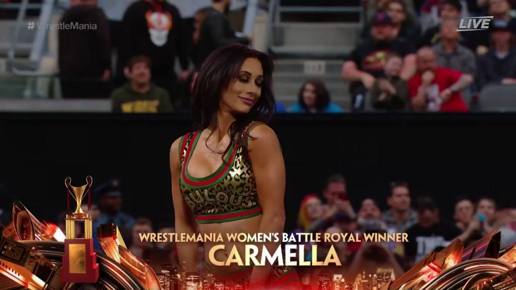 Carmella gana la batalla real femenina de WrestleMania 35