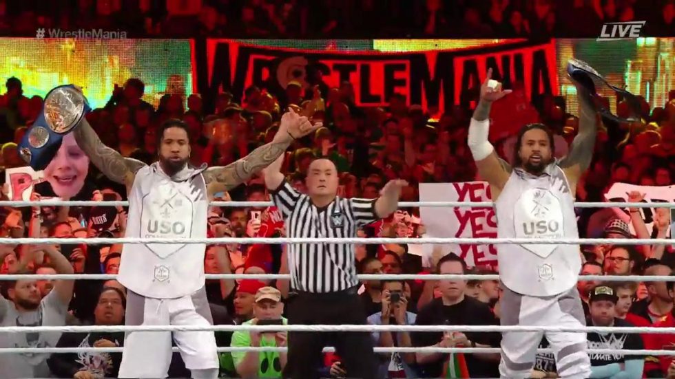 The Usos retienen el SmackDown Tag Team en WrestleMania 35 The Usos retienen el SmackDown Tag Team en WrestleMania 35