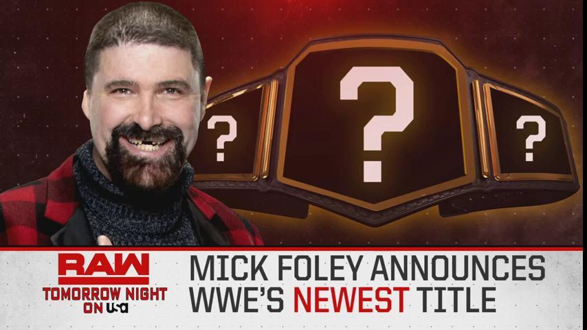 WWE presentará un nuevo título mañana en RAW