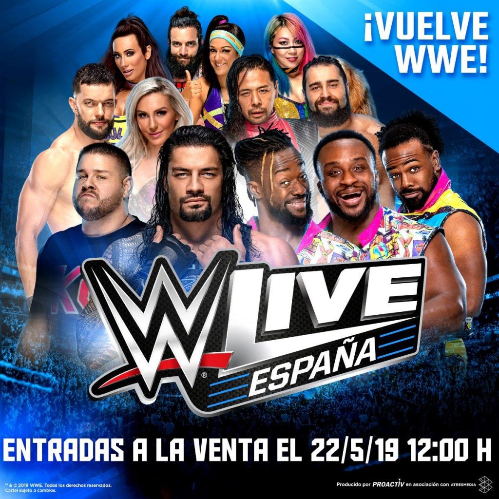 22 de mayo fecha de salida de entras para WWE España
