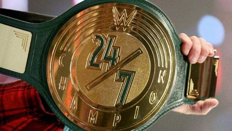 Se producen varios cambios titulares del campeonato 24/7 en Raw