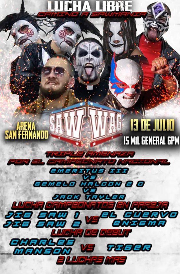 Wrestling Colombiano: SAW-WAG camino a SAWMANIA WAG12