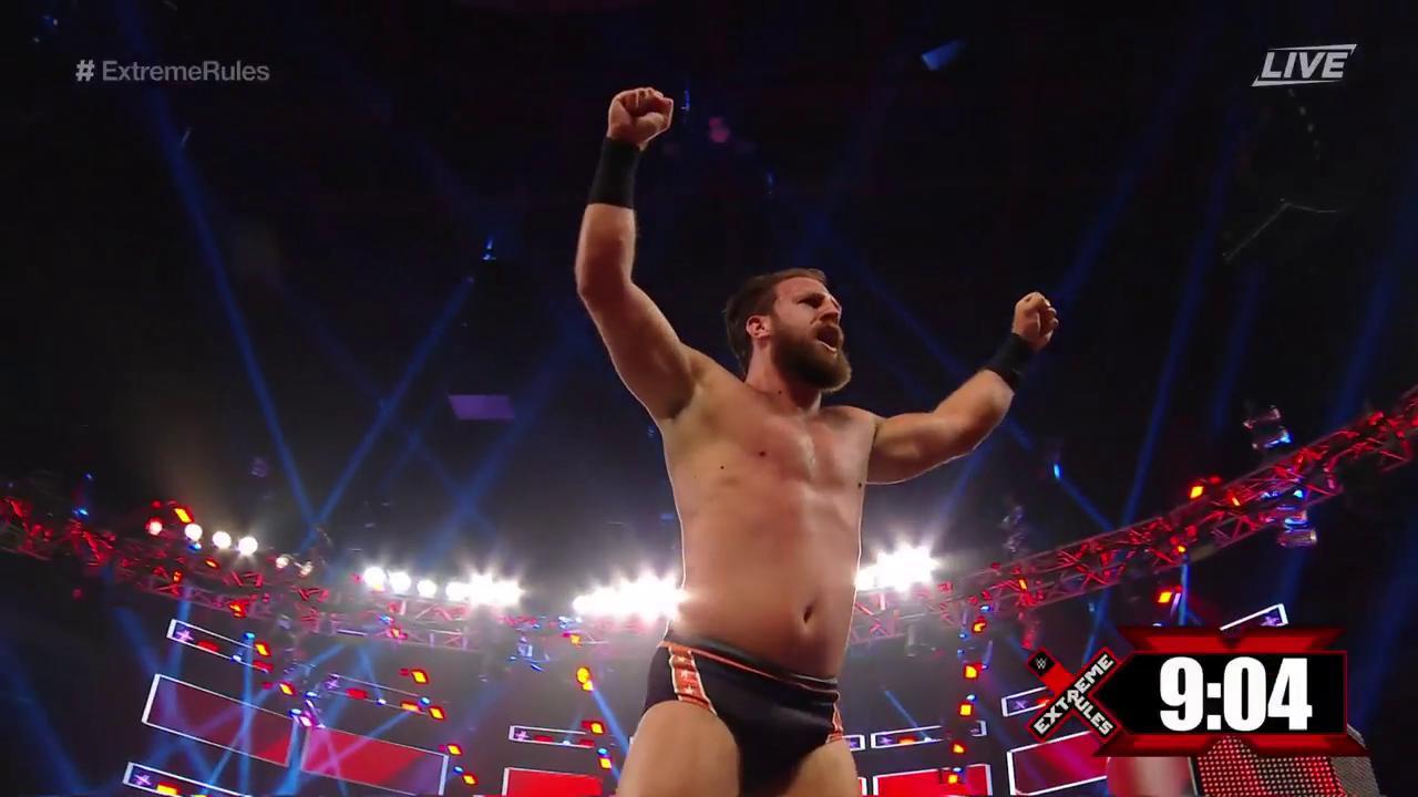 Drew Gulak retiene el campeonato crucero en WWE Extreme Rules 2019 Drew Gulak retiene el campeonato crucero en WWE Extreme Rules 2019