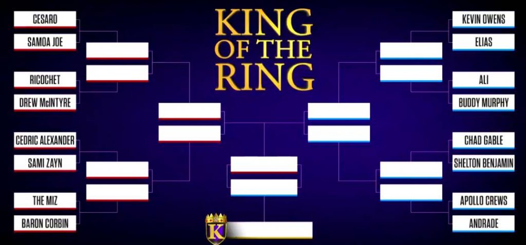 WWE anuncia los emparejamientos del King Of The Ring