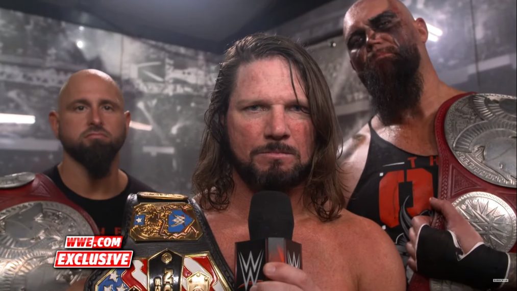 AJ Styles Braun Strowman RAW