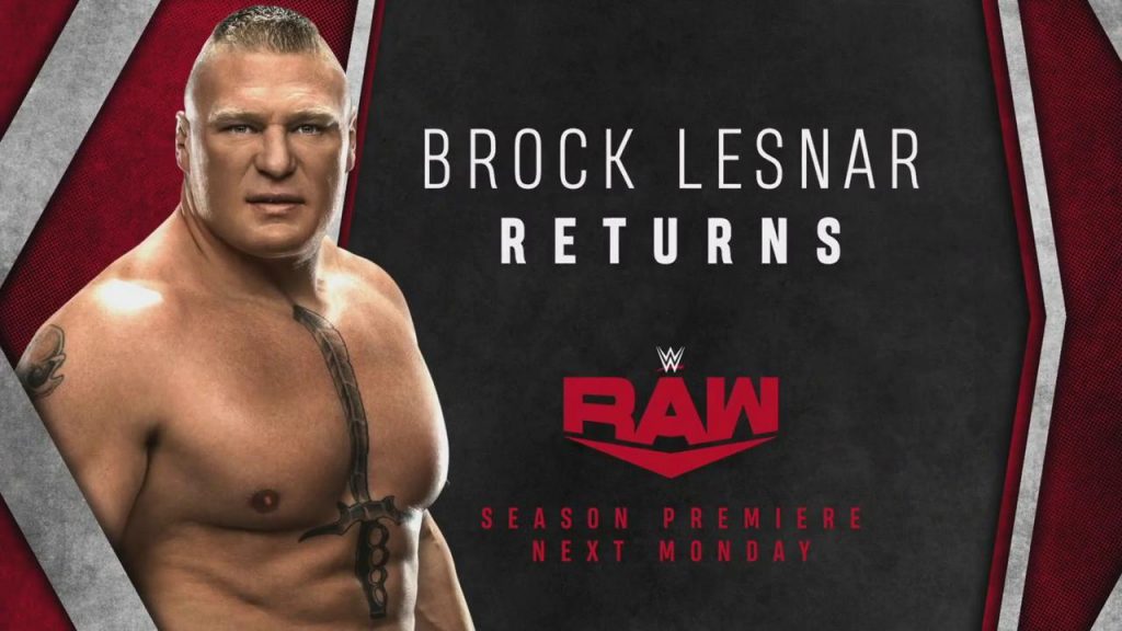 Raw logo Brock Lesnar