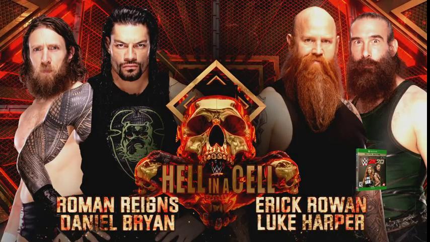 Apuestas Hell in a Cell: Daniel Bryan & Roman Reigns vs. Harper & Rowan