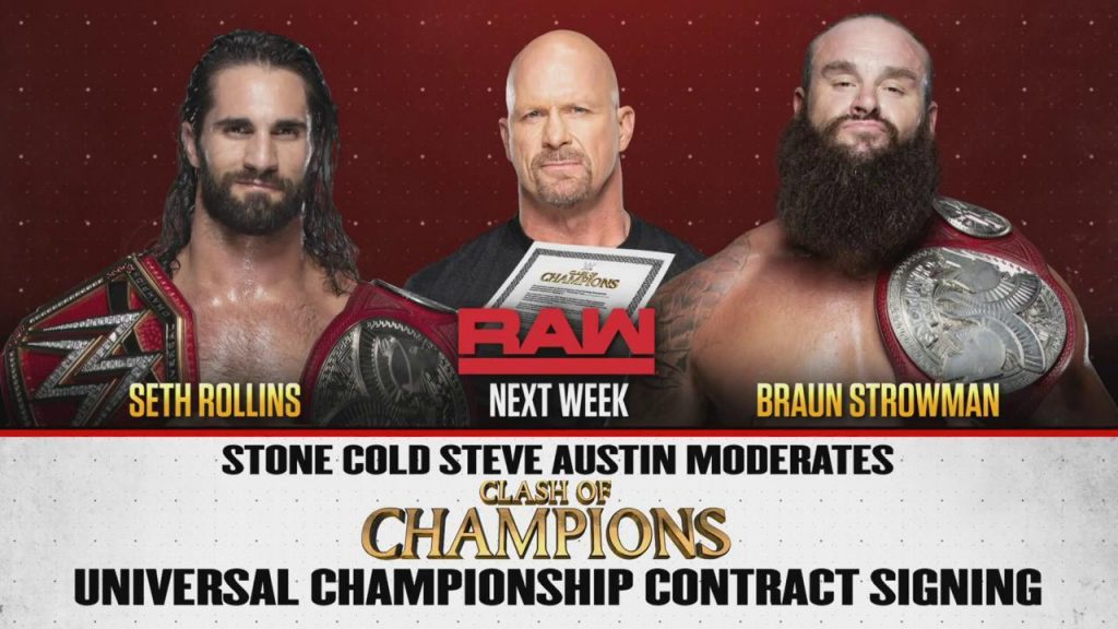 Stone Cold estará la semana que viene en RAW en la firma de contrato del Campeonato Universal de WWE