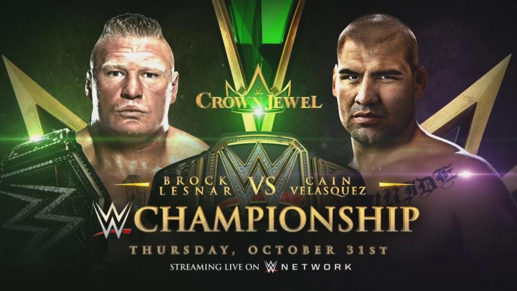 Cain Velasquez se enfrentará a Brock Lesnar en Crown Jewel Cain Velasquez Brock Lesnar Crown Jewel