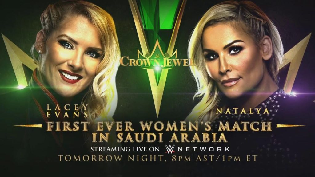 Lacey Evans vs. Natalya primer combate femenino en Arabia Saudí