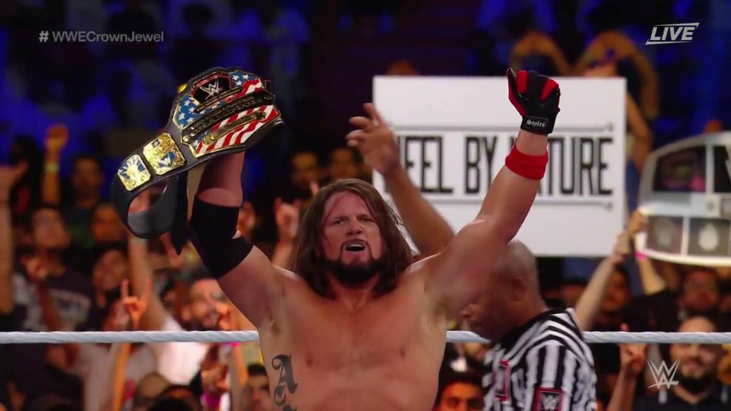 AJ Styles defiende con éxito su campeonato de Estados Unidos en Crown Jewel