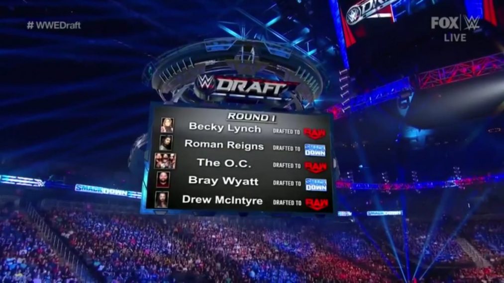 Primera ronda del WWE Draft 2019 desvelada WWE Draft 2019