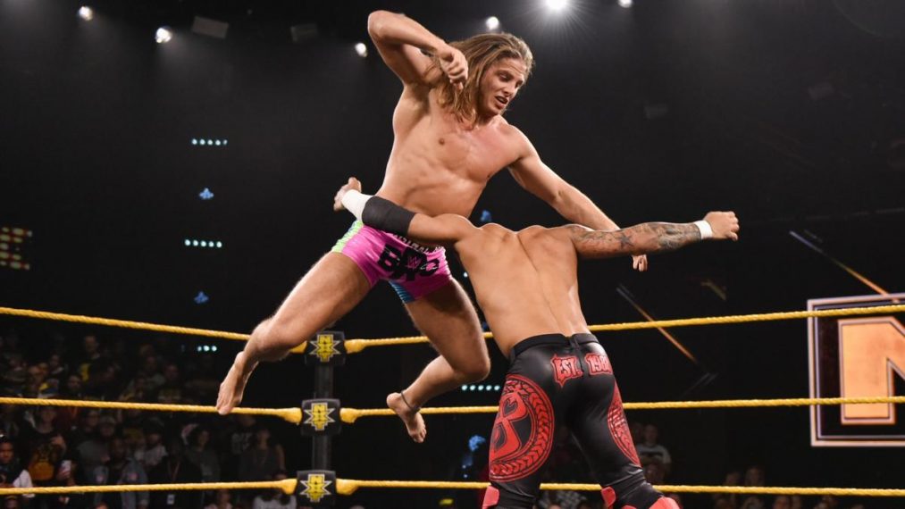 Motivo de la duración del combate entre Ricochet y Matt Riddle en NXT Motivo de la duración del combate entre Ricochet y Matt Riddle en NXT