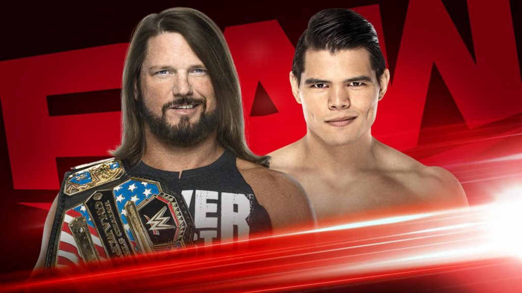 Humberto Carrillo se enfrentará a AJ Styles por el Campeonato de Estados Unidos la próxima semana en Raw