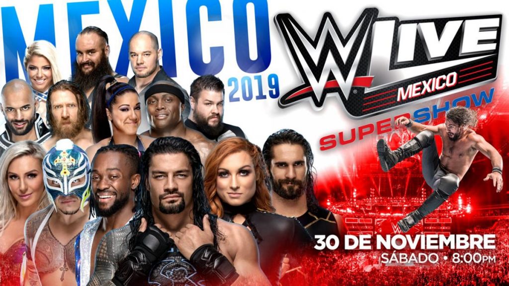 Cartelera actualizada WWE Mexico 30 de noviembre