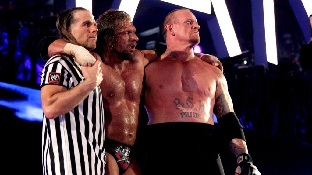 Undertaker Triple H Shawn Michaels WrestleMania