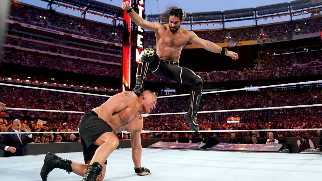 Seth Rollins Brock Lesnar WrestleMania