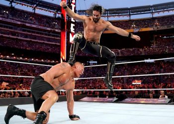 Seth Rollins Brock Lesnar WrestleMania