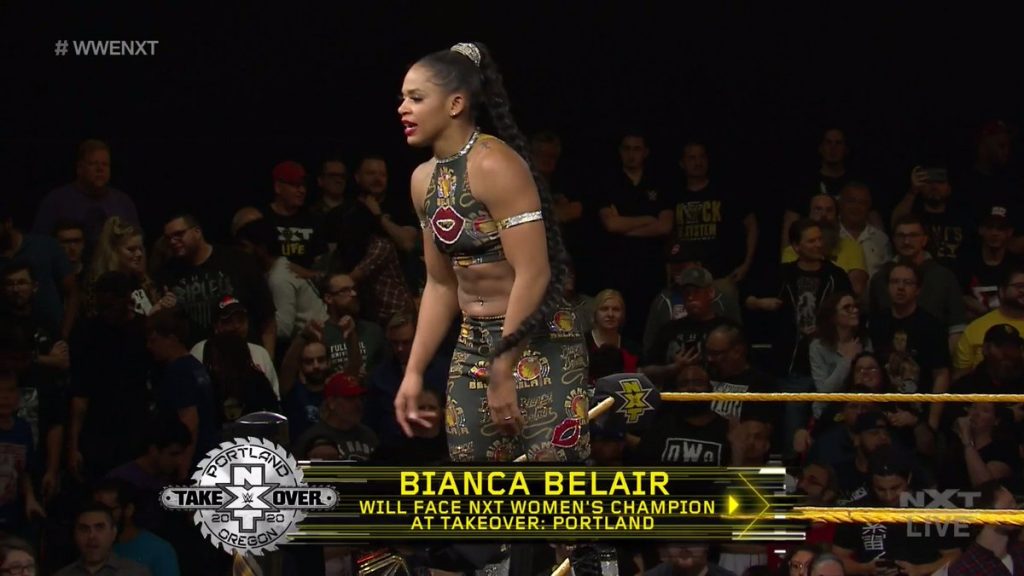 Bianca Belair Rhea Ripley NXT TakeOver Portland