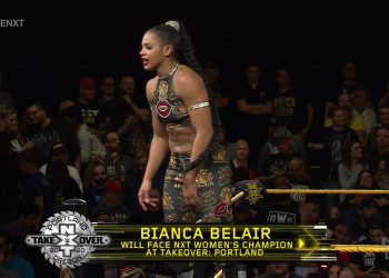 Bianca Belair Rhea Ripley NXT TakeOver Portland