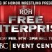 ROH anuncia un show gratuito el 9 de febrero ROH show gratuito
