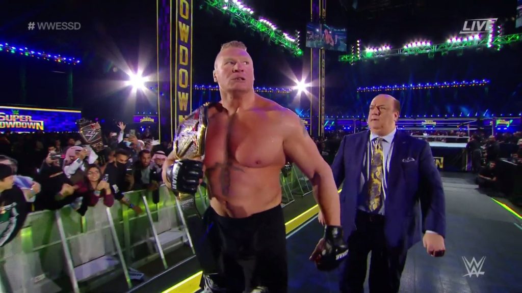 Brock Lesnar derrota a Ricochet en WWE Super ShowDown