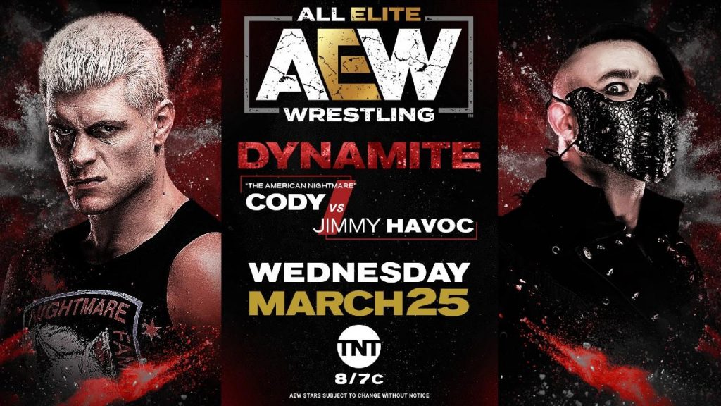 Cody se enfrentará a Jimmy Havoc en el próximo AEW Dynamite