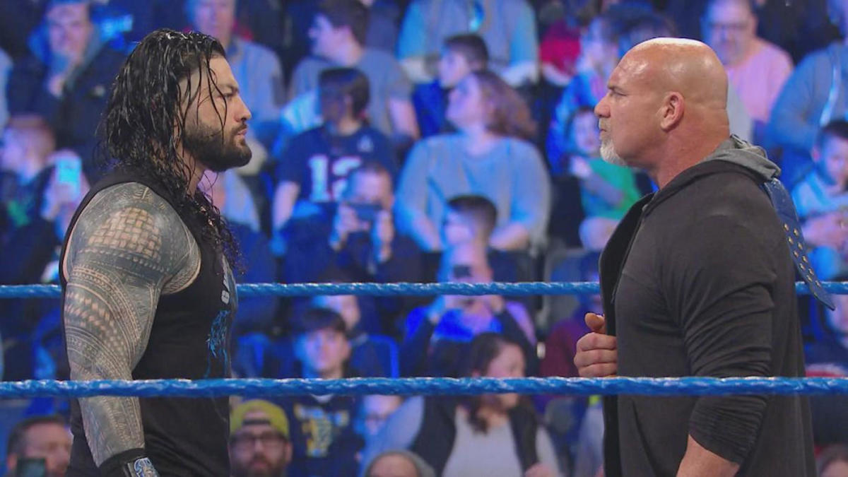 ▷ Goldberg dice que llevaba tiempo queriendo enfrentarse a Roman Reigns »  TurnHeelWrestling