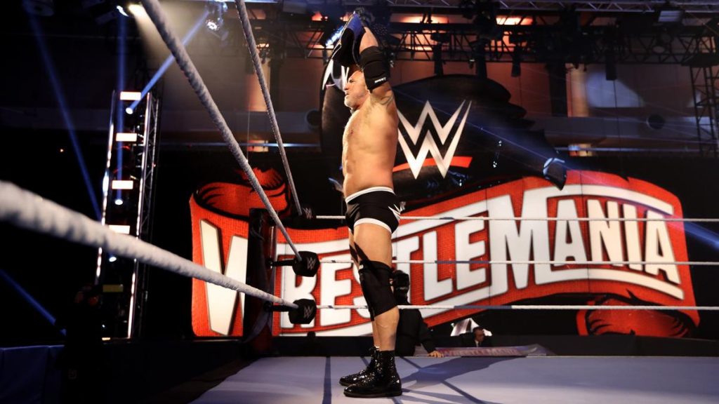 Goldberg Roman Reigns WrestleMania 36