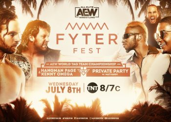 Kenny Omega & Hangman Page retienen los Campeonatos por Parejas de AEW ante Private Party en Fyter Fest