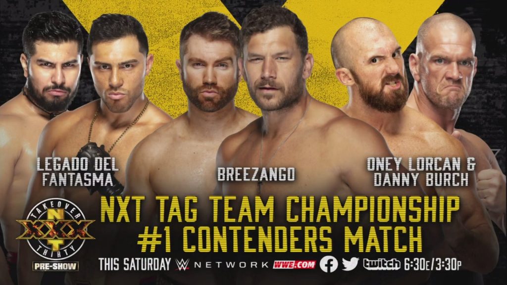 Nuevos combates confirmados para NXT TakeOver XXX