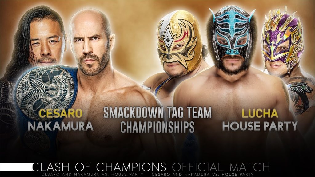 Apuestas Clash of Champions: Nakamura & Cesaro vs. Lucha House Party