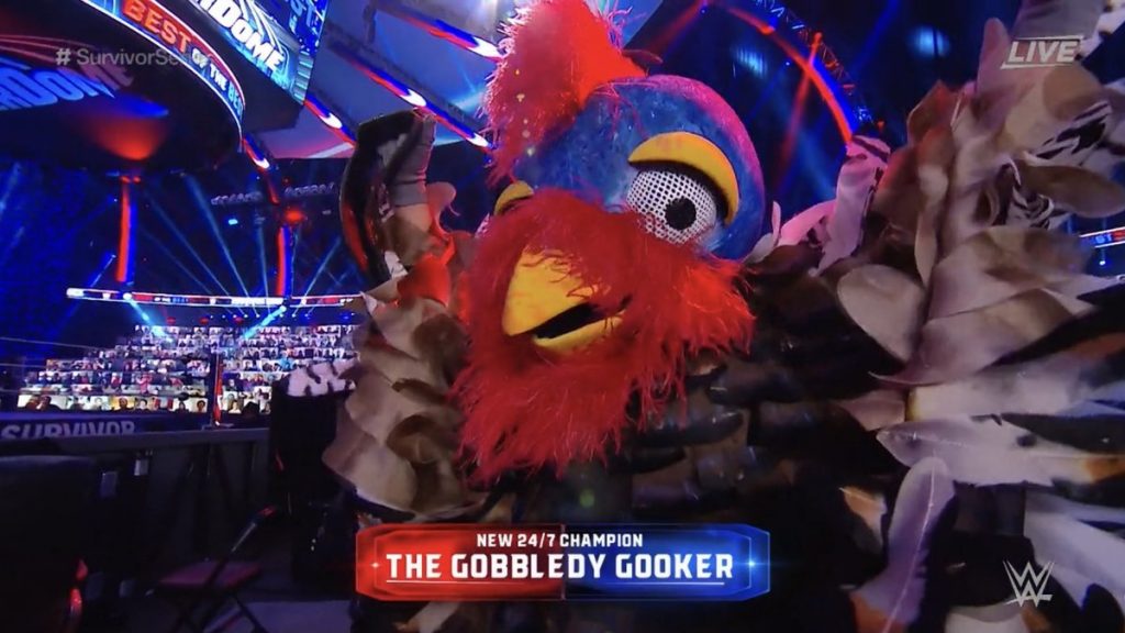Se desvela la identidad de Gobbledy Gooker en Survivor Series 2020