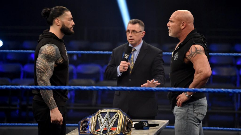 Goldberg podría luchar contra Roman Reigns