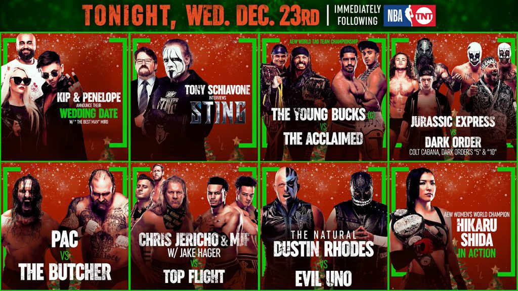 Spoilers AEW Dynamite Holiday Bash