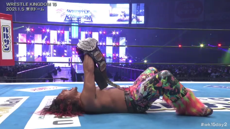 Hiromu Takahashi gana el Campeonato Jr. Peso Pesado de IWGP en Wrestle Kingdom 15 Hiromu Takahashi fuera por lesión seis meses