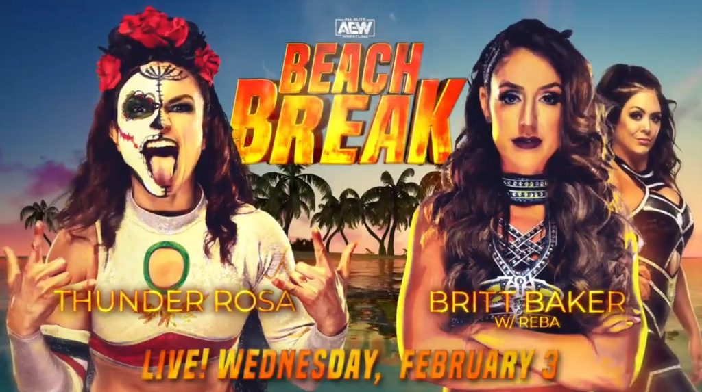 Britt Baker y Thunder Rosa se enfrentarán en AEW Beach Break