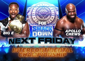 Big E defenderá el Campeonato Intercontinental ante Apollo Crews en SmackDown