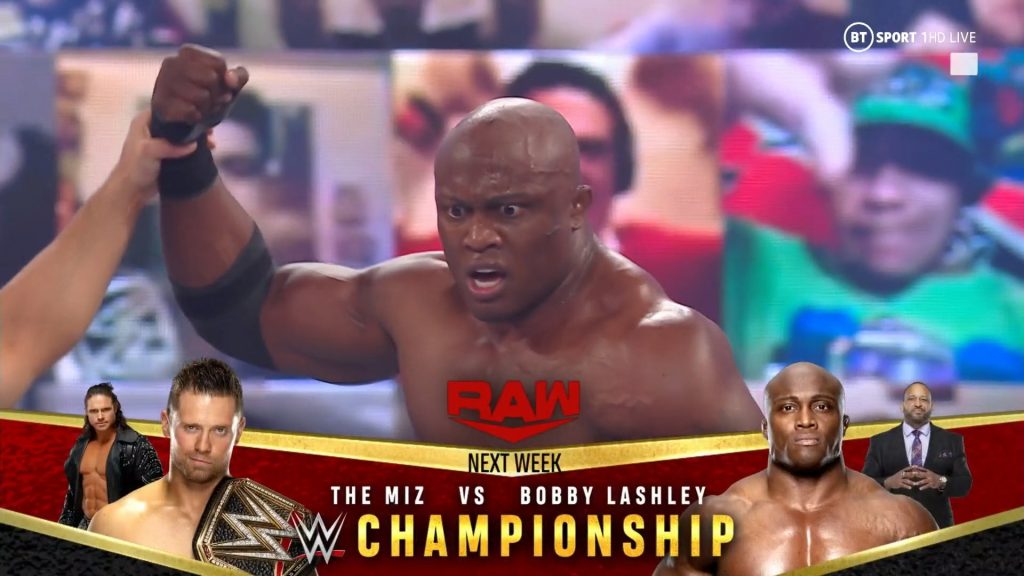 The Miz y Bobby Lashley lucharán por el Campeonato de WWE en RAW