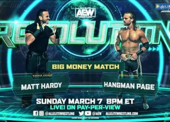 'Hangman' Page y Matt Hardy lucharán en AEW Revolution en un 'Big Money Match'