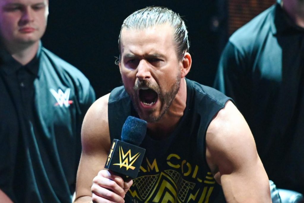 Adam Cole, en el segmento final de NXT