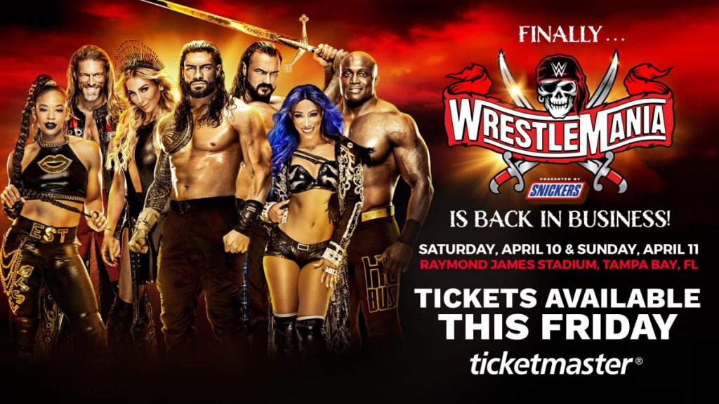 Las entradas de WrestleMania 37 estarán a la venta a partir del viernes 19 de marzo