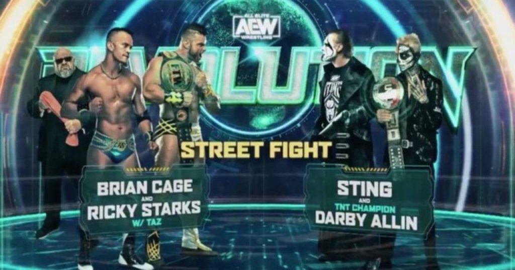 Apuestas AEW Revolution: Sting & Darby Allin vs Team Taz Sting regresa a los rings en AEW Revolution 2021