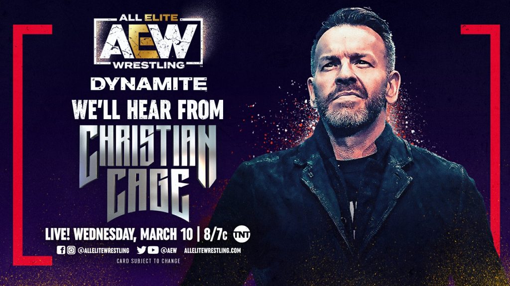 Christian Cage hará su debut en AEW Dynamite esta semana