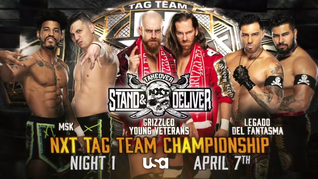 Triple amenaza por los Campeonatos por Parejas de NXT para TakeOver Stand & Deliver confirmada