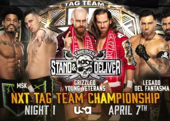 Triple amenaza por los Campeonatos por Parejas de NXT para TakeOver Stand & Deliver confirmada