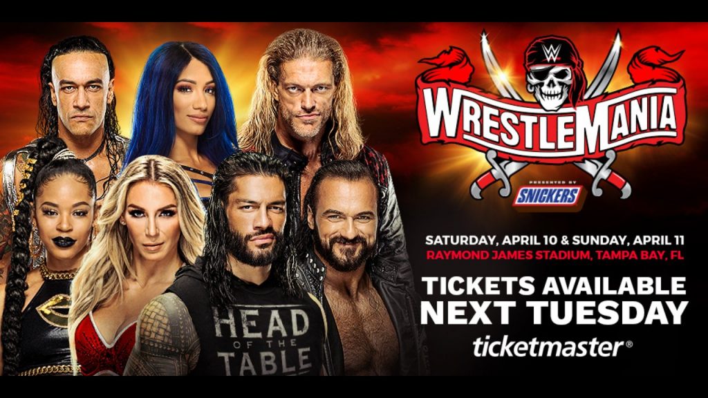 Las entradas para WrestleMania 37 saldrán a la venta el próximo 16 de marzo